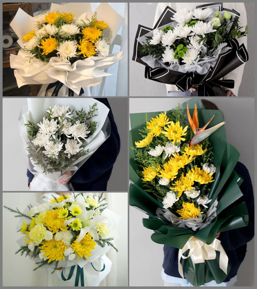 山西忻州原平市子干乡东荣华村白事花束代送